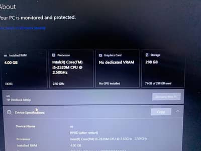 Hp elite book 8460p