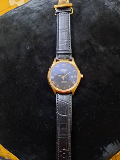 Biertuie Automatic blue dial men's  leather watch