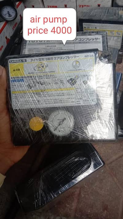 All types of air pump ,  horn ,  jack Pana set , jump starter cable