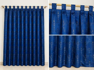 beautiful navy blue curtains elegant and premium quality 
