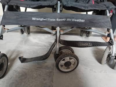 twin stroller/pram