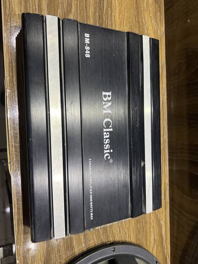 BM classic  4 channel amplifier with Seavey Audio woofer