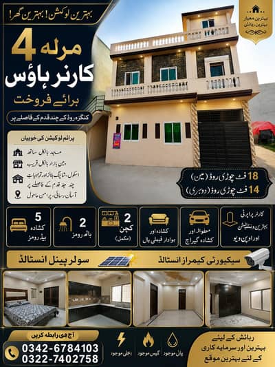 4 Marla Corner Brand New House in Sialkot in Prime Location for sale