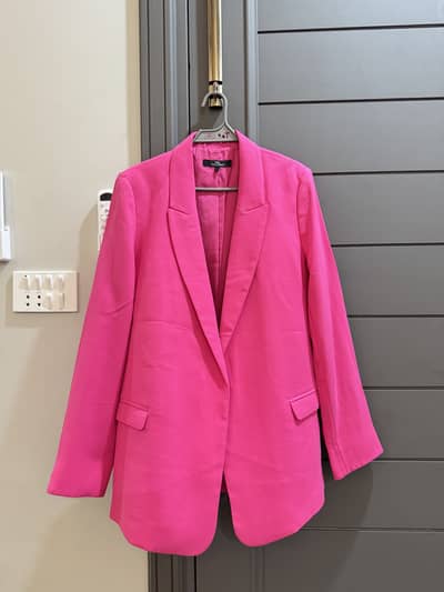 Elegant Bright Pink Blazer 