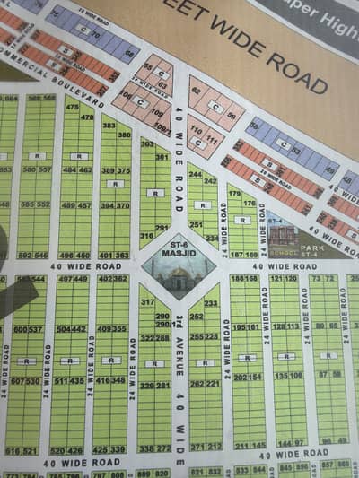 Leased 40 ft Road , 120 sqyd Plot Block 2 for Sale Saadi Garden