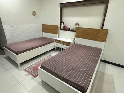 Designer Bed Set with Side Tables and Dressing table