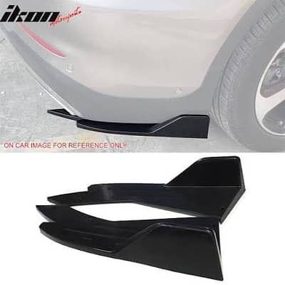 2 Pcs Rear Bumper Splitter for Car