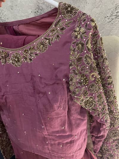 Beautiful heavy work saree avaible