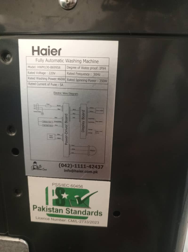Fully Automatic Haier Washing machine 1