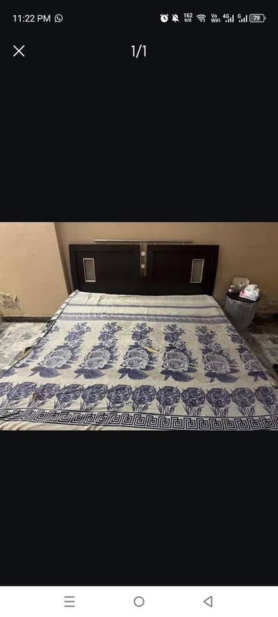 king size bed double cupboard one single cupboard and 1 sofa