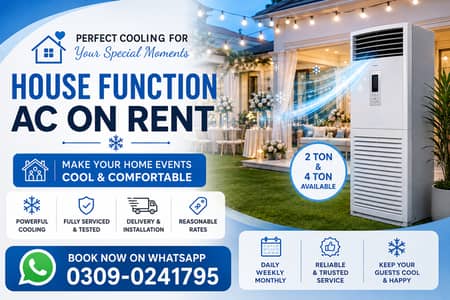 AC for Rent in Karachi | 2 Ton & 4 Ton Floor Standing AC