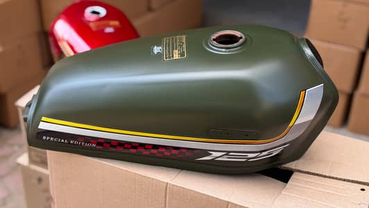matt green fuel side cover for cg 125 and cg 125 self  decoration