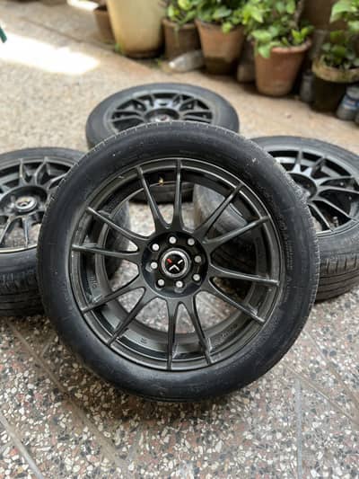 Sparr Ultra Leggera Multi Pcd 16 Inches Rims with Michelin Tyres