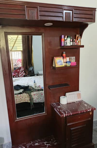Dressing Table In Pure Wood Cheap Price Original Price 90K In Market