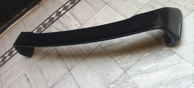 “Universal Car Fiber Spoiler – Black Rear Wing – Good Condition”