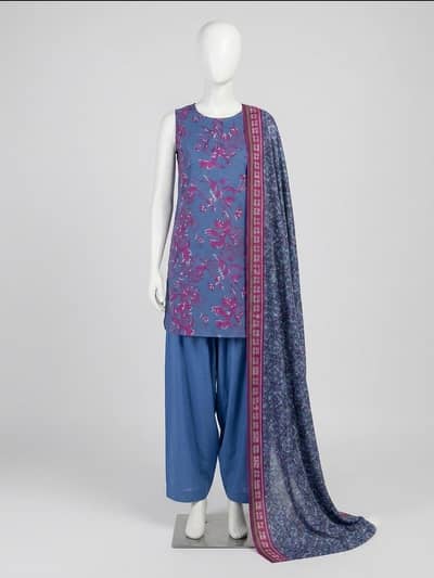SAPPHIRE SUMMER PRINT Unstiched Lawn 3Piece Suit