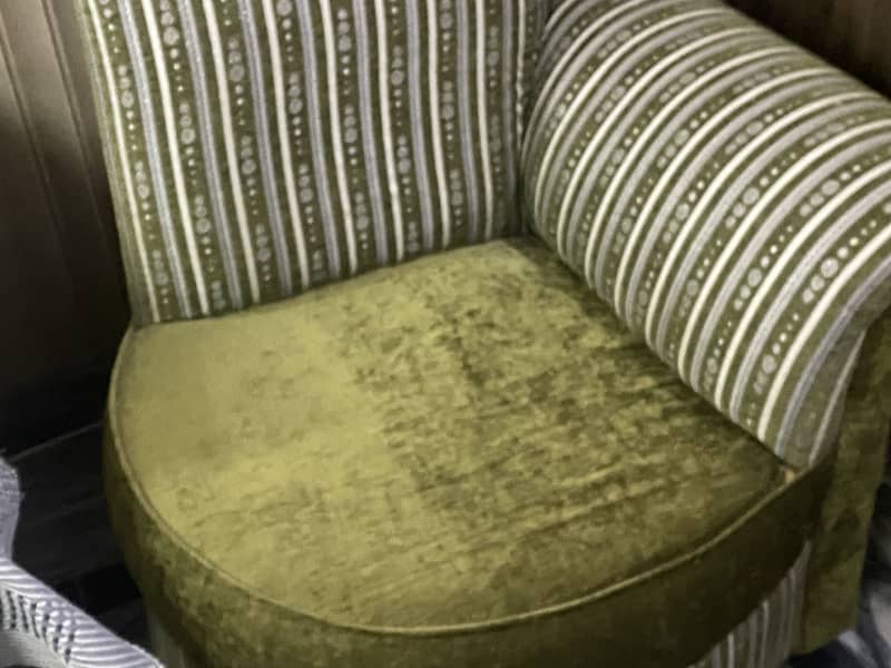 Green Long Back Sofa Set 6