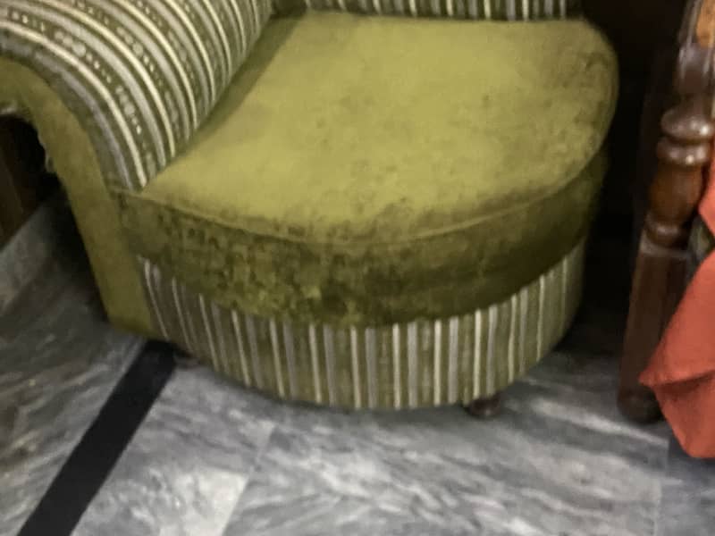 Green Long Back Sofa Set 8