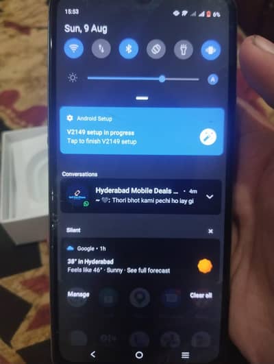 Vivo y21 with box glass crack