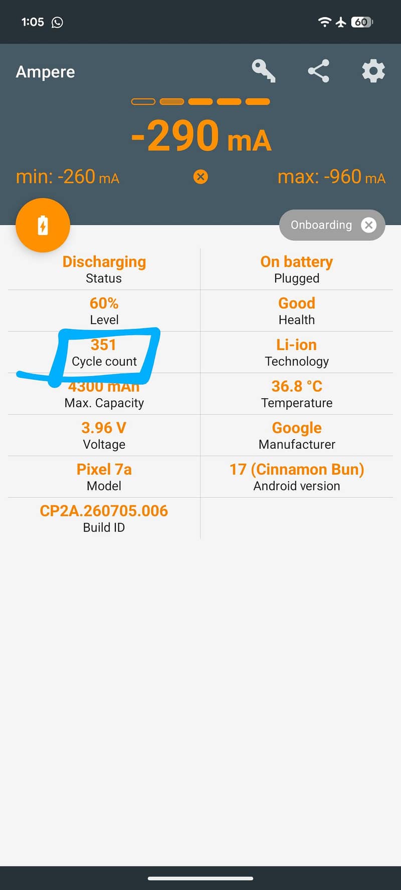 Google Pixel 7a 9