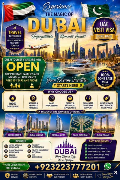 Dubai visit visa Singapore Indonesia Malaysia Thailand visit visa