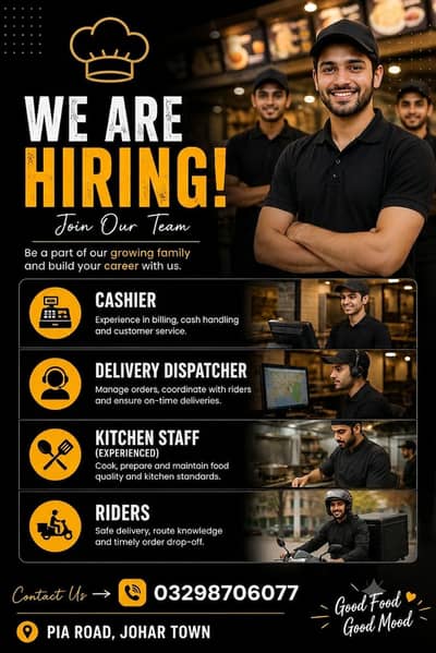 Staff required