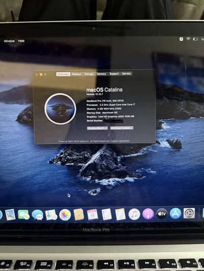 MacBook Pro 15-inch Mid 2012 | Core i7 | 4GB RAM | macOS Catalina