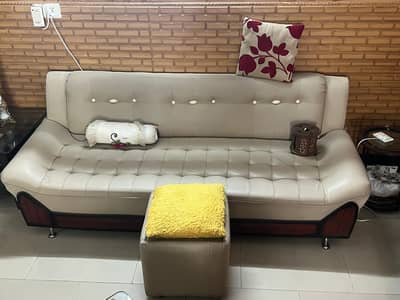 7 seater sofa along with center table