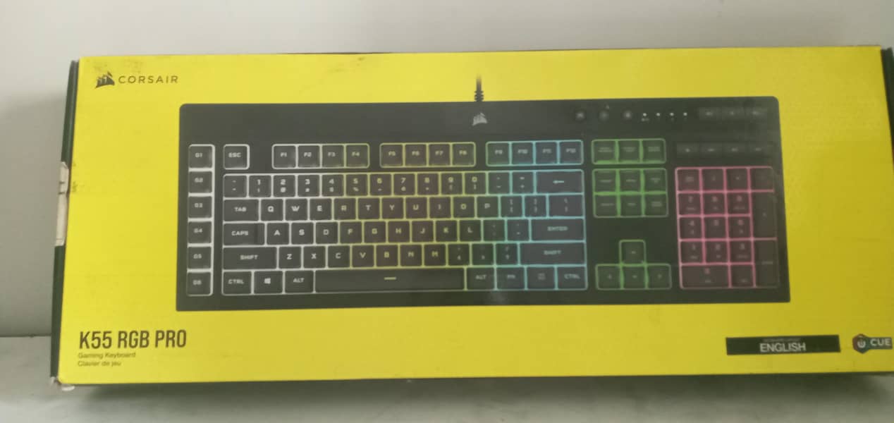 Corsair K55 RGB Gaming Keyboard I 1st Owner I Box + CompleteAccessorie ...