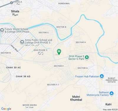 Kanal Plot for sale in DHA Islamabad Phase 5 Sector G
