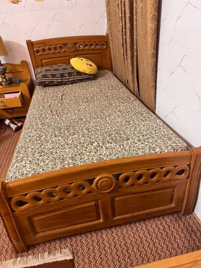 Single bed shasham wood only bed