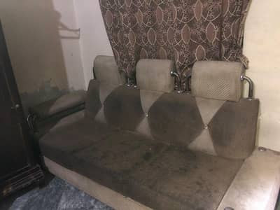 3 Seater Sofa + 2 Single Sofa Set – Used