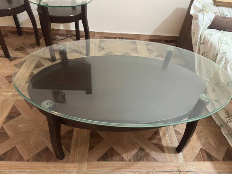 Centre Table with 2 side tables 2