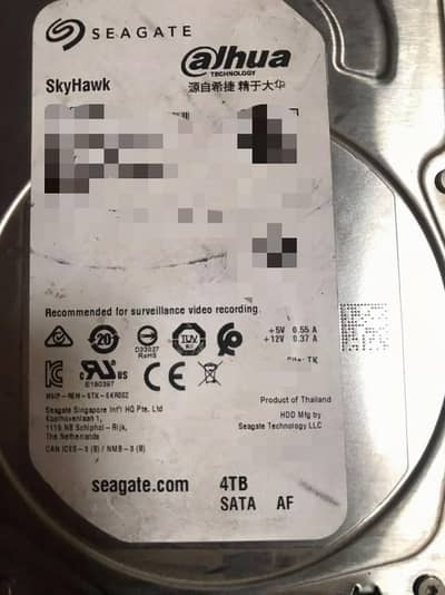 4TB Dahua Hard Disk 100% Health