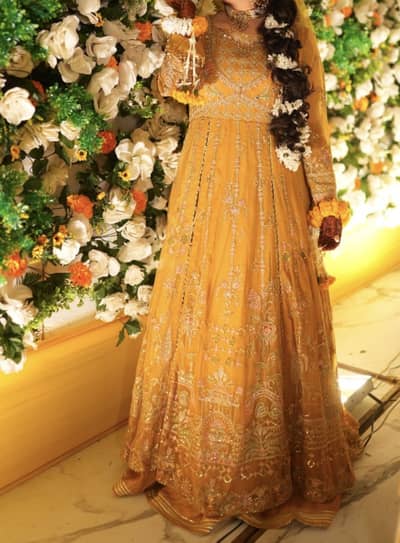 Mehndi bridal dress