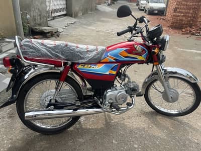 Honda cd 70 brand new bike just like zero meter 2026
