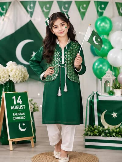 Stylish Lawn Cotton 14 august Short Kurti – Limited Stock