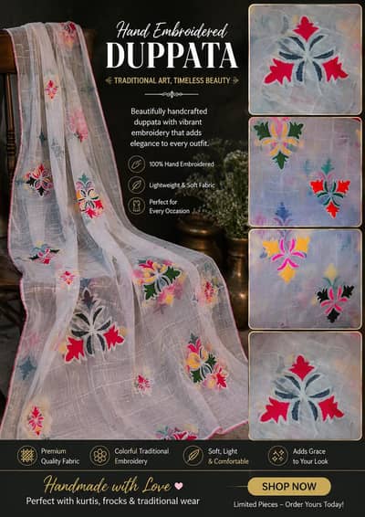hand made duppata
