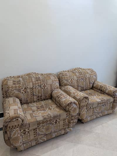 5 Seater Sofa Set for Sale — 3 Seater + 2 Single Seats