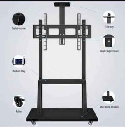 TL-1700 Mobile Tv Bracket, Rooling Tv Stand with Wheels for 32 to 70"