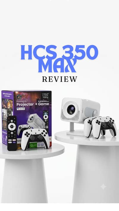 HCS 350 MAX android + game projector ( 150” display , 30000 games )