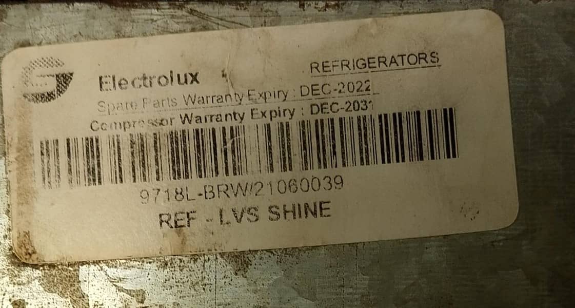 Electrolux fridge 4