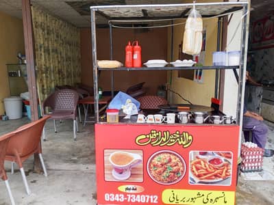 Food counter and setup for sale
