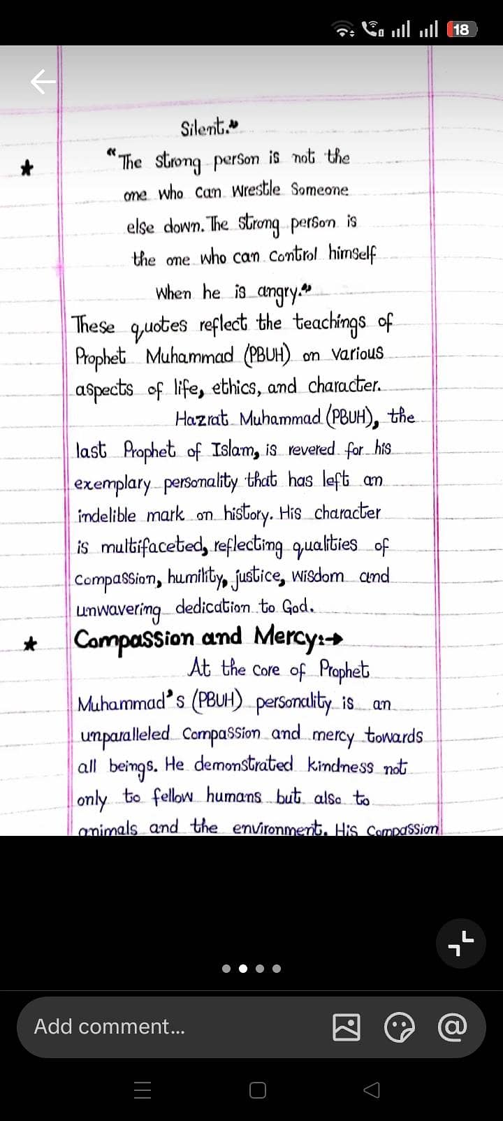 hand writing notes assignment work 1