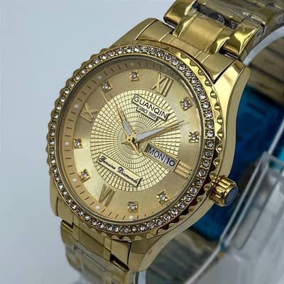 Gold stainless steel for men daily office & formal wear