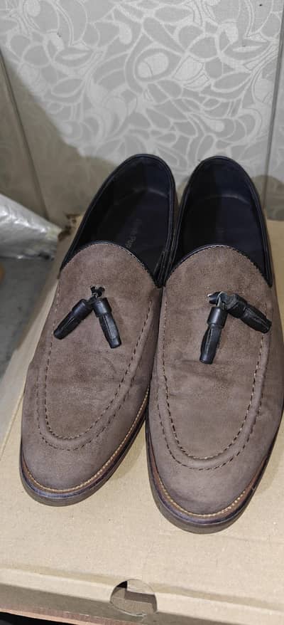Original Hush Puppies Suede Leather Tassel Loafers