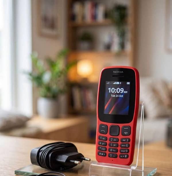 Nokia 106 (2019 Model) Premium Quality Keypad Feature Phone PTA Life Time Warranty Box Pack