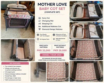 mother love baby cot's