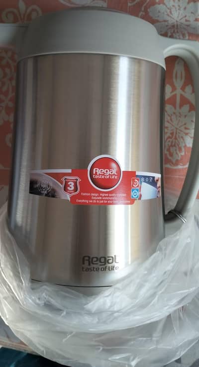 Regal vacuum jug double wall stainless steel