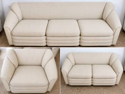 Elegant 7-Seater Sofa Set – Comfortable & Spacious – Good Condition